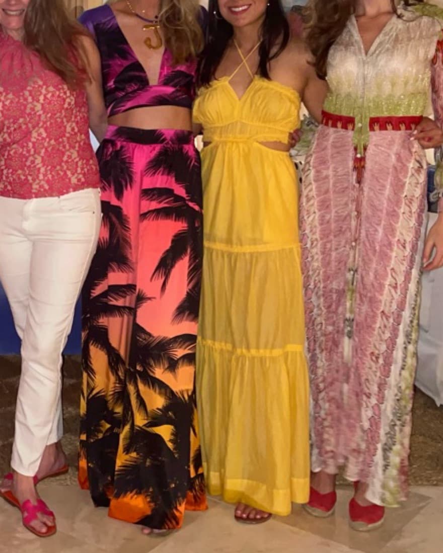 Retrofete Clarisa Top In Sunset Palm - Image 3