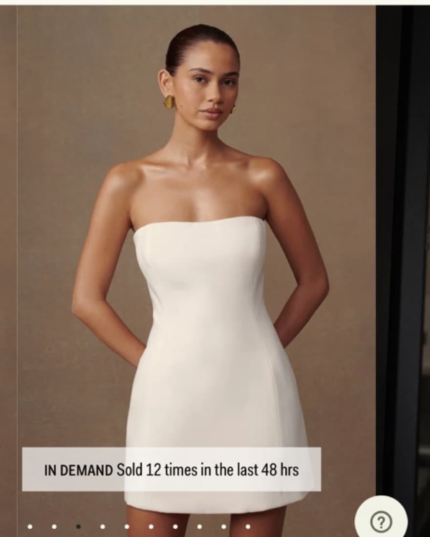 Meshki White Mini Dress - Image 1