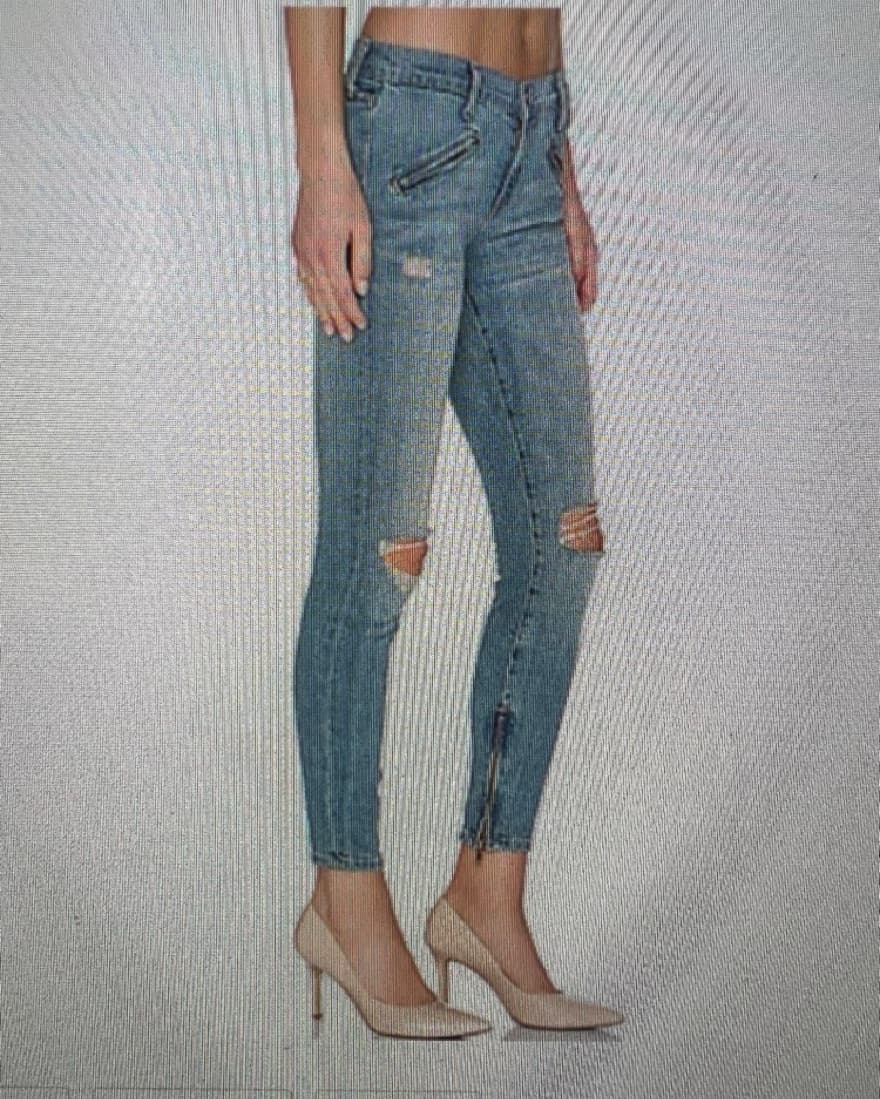Current Elliot Low Rise Skinny Jeans - Image 1
