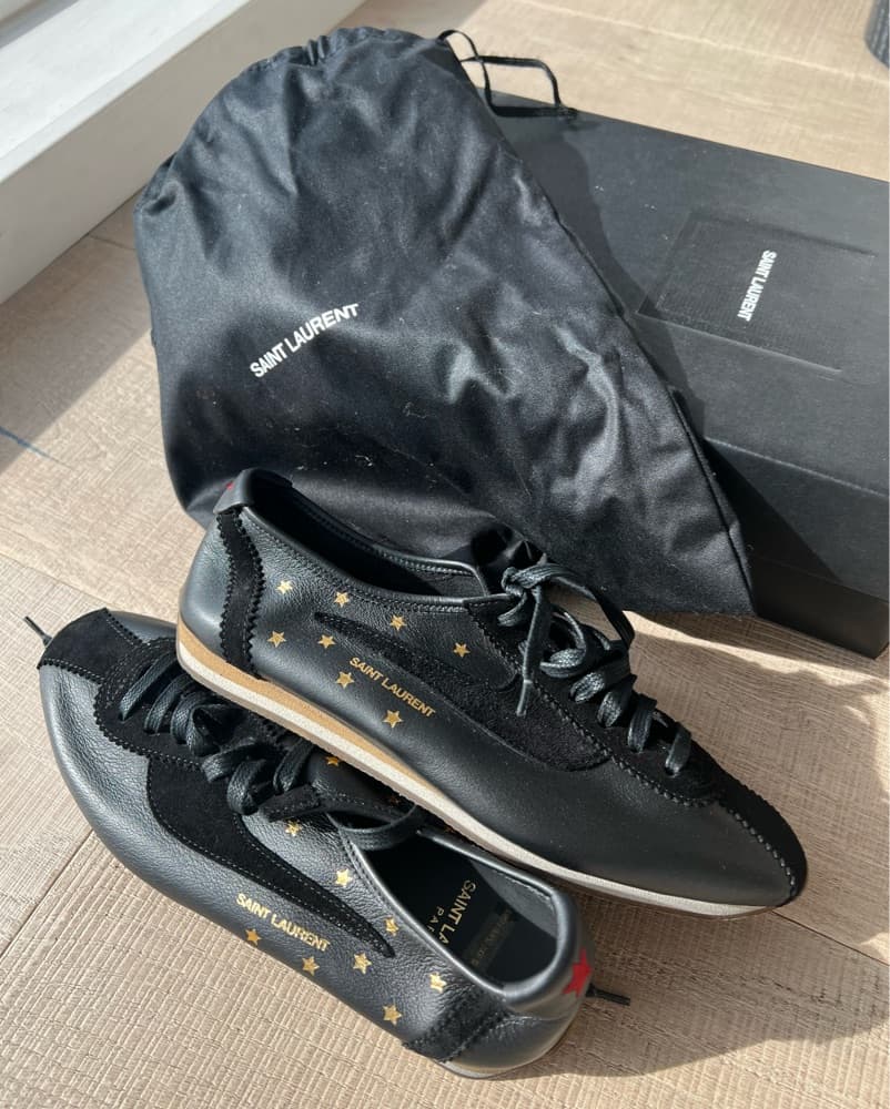 Saint Laurent Star Studded Sneakers - Image 3