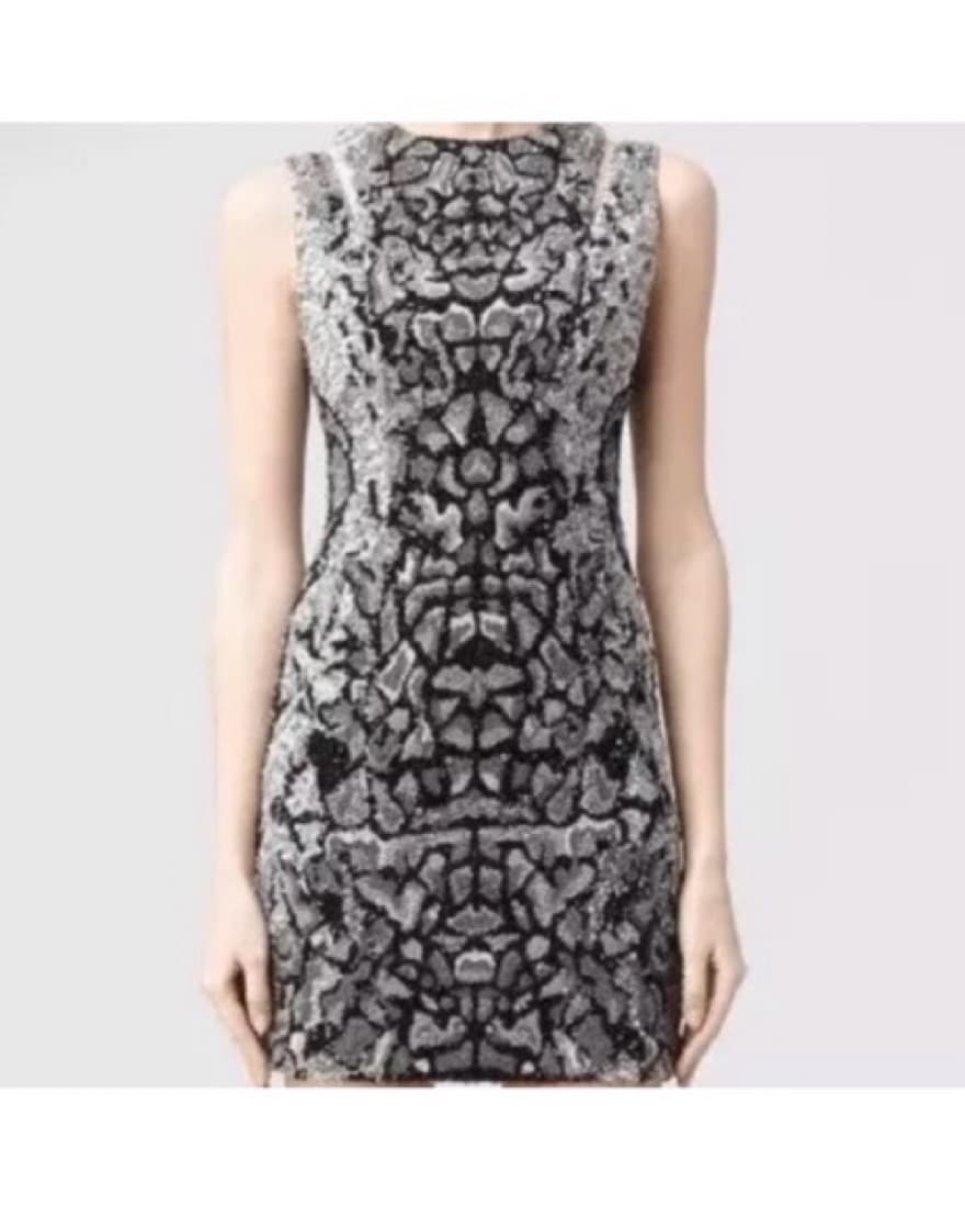 Allsaints Geko Sequins Dress Size 2 - Image 1