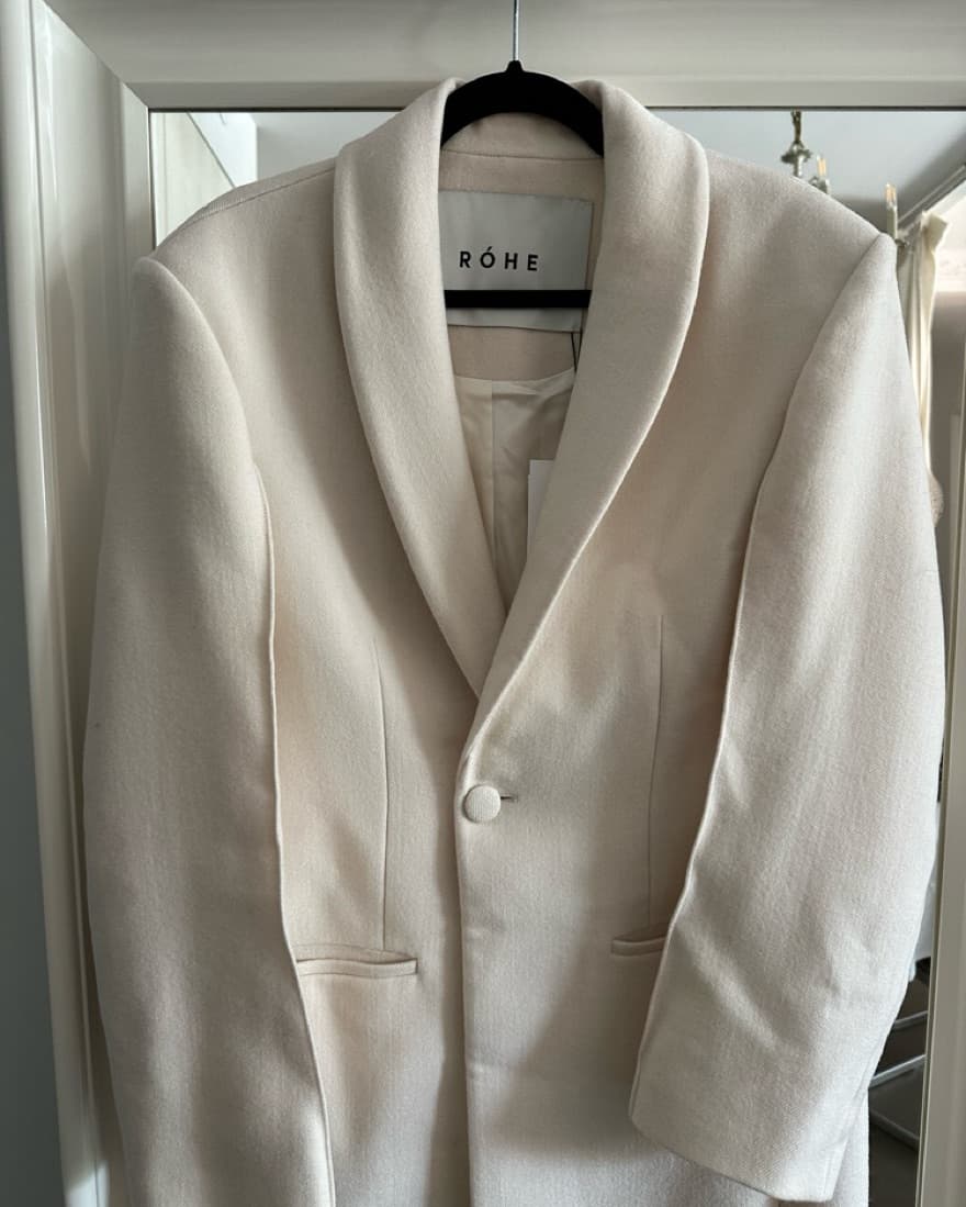 Róhe Tuxedo Wool Blend Coat - Image 3