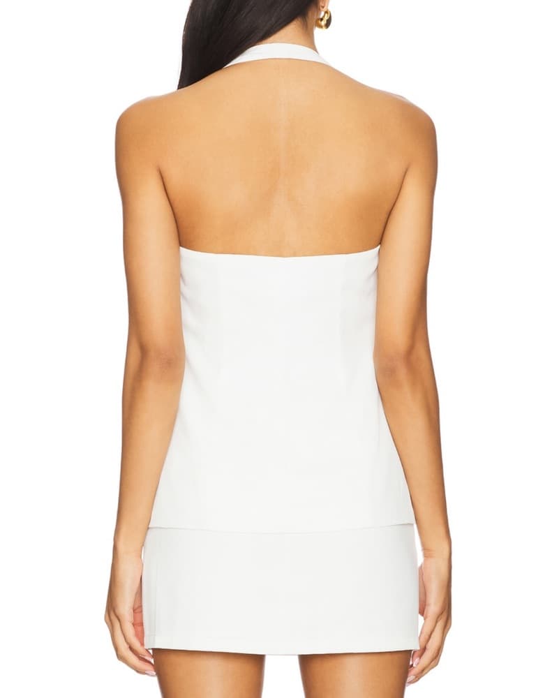 Sleek Halter Neck Mini Dress - Image 2