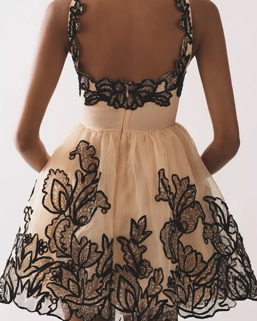 Maeve Lace Flare Dress - Image 3