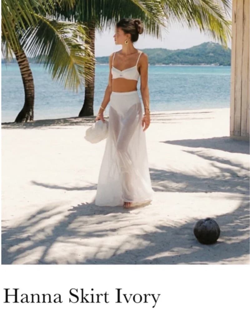 Kat The label White Coverup skirt  - Image 1