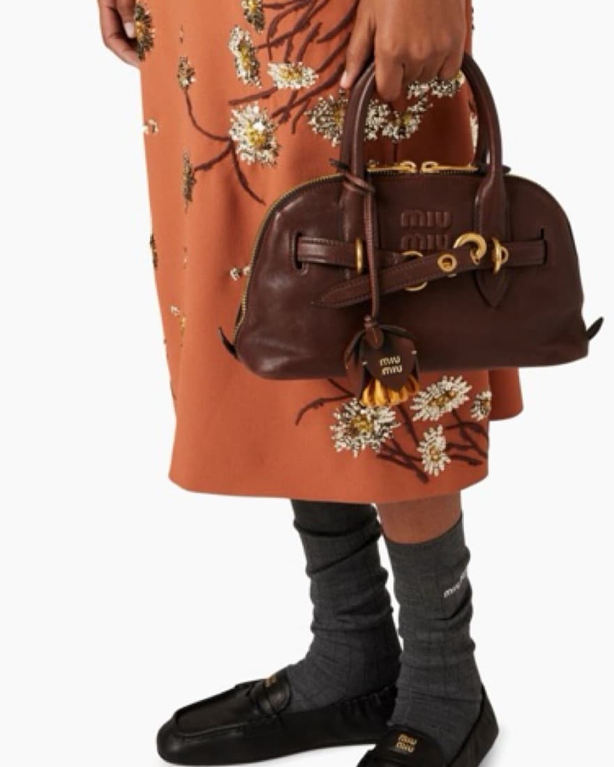 miu miu aventure nappa leather bag mini  - Image 5