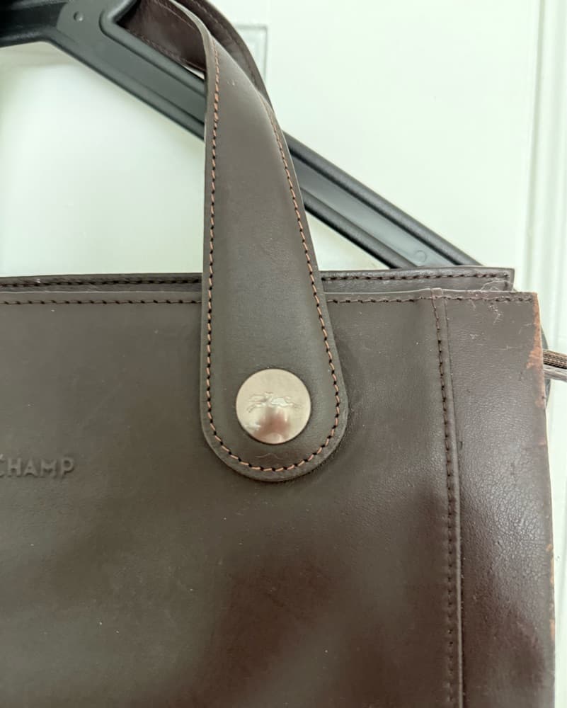 Vintage Longchamp Leather Handbag - Image 3