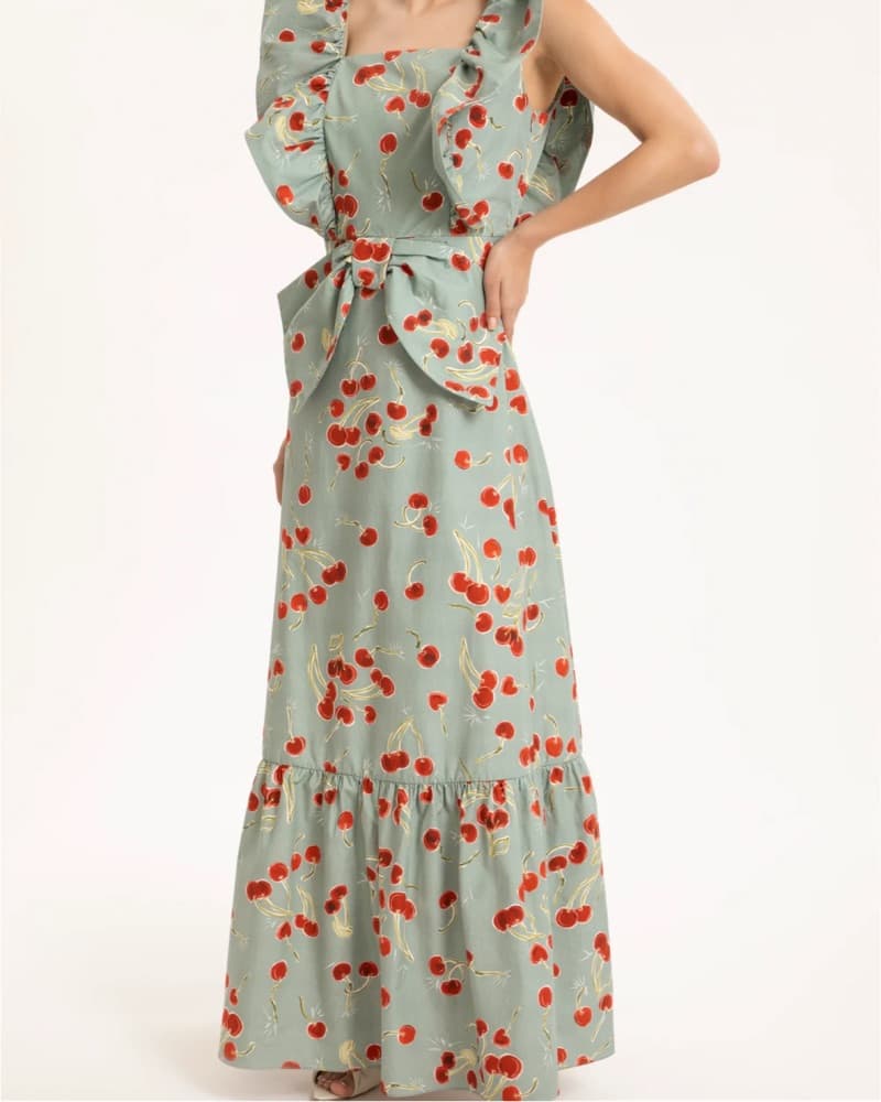 Adriana Degreas Cherry Dress (small)  - Image 1