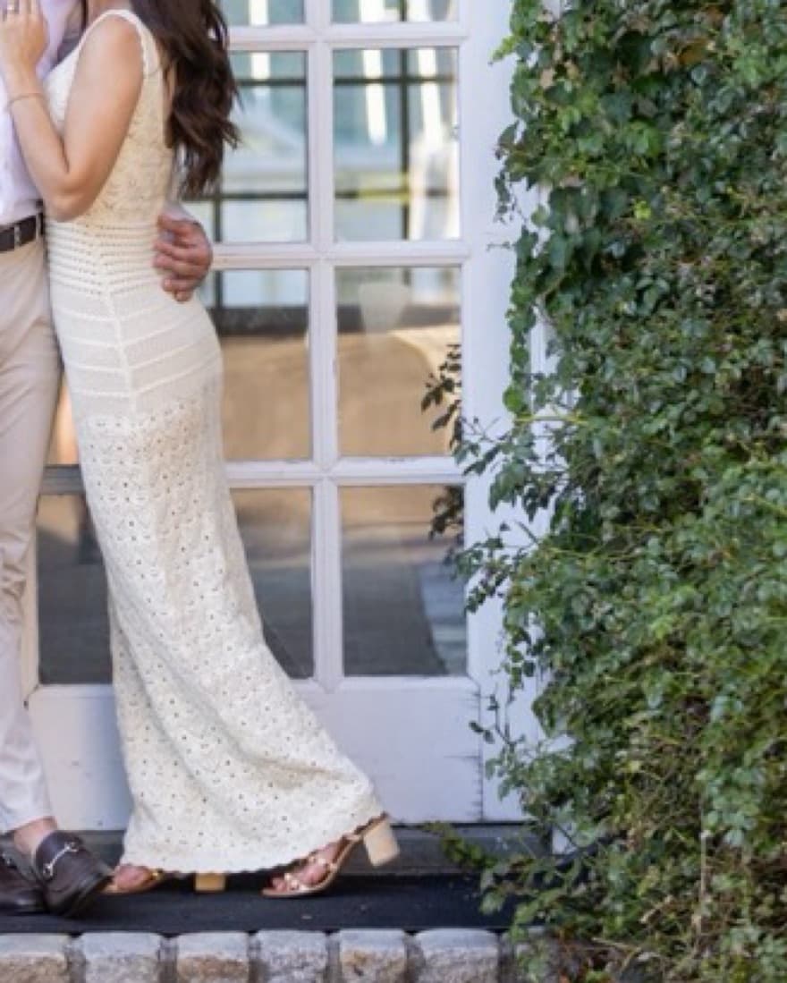 Ronny Kobo White Knit dress - Image 4