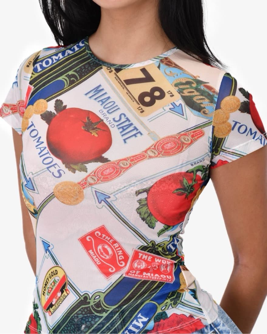 Miaou Tomato Tee - Image 3