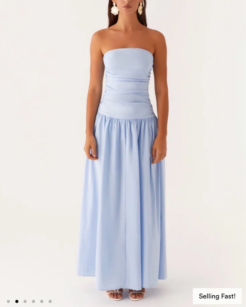 Blue Wedding Guest Dress Peppermayo Carmel Maxi  - Image 3
