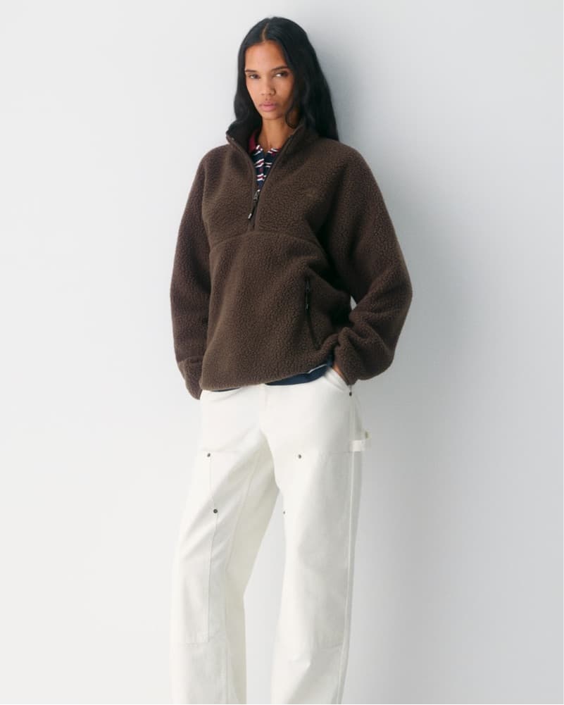 Aritzia Brown Fleece - Image 1