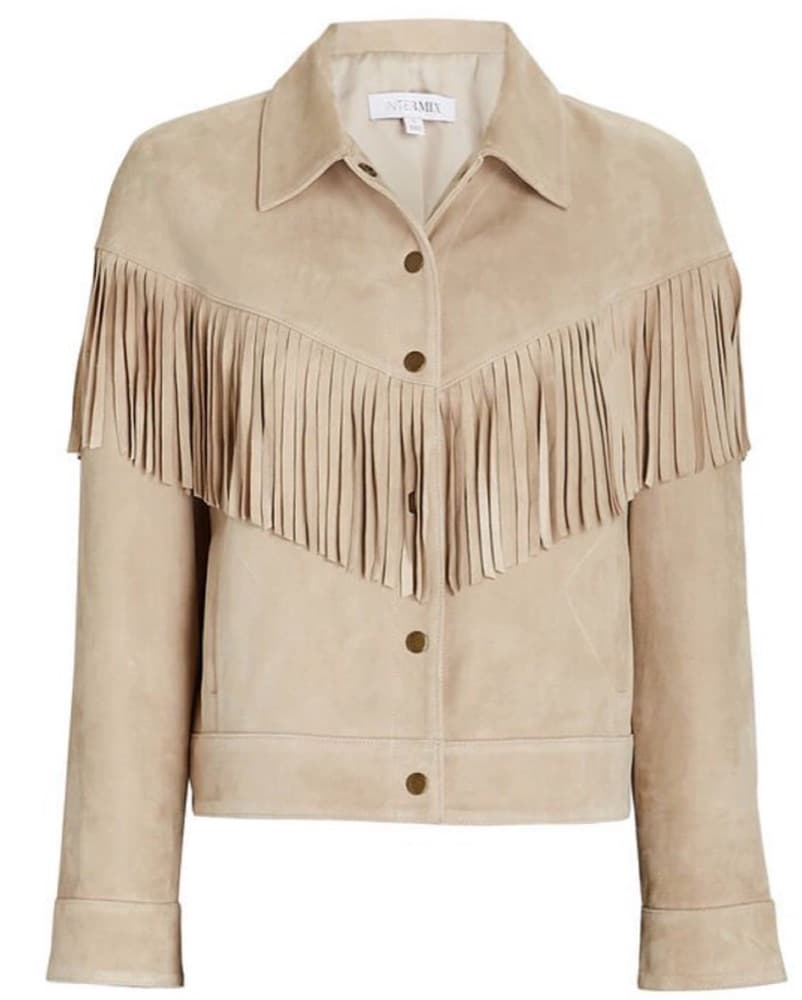 Intermix Fringed Suede Jacket  - Image 1