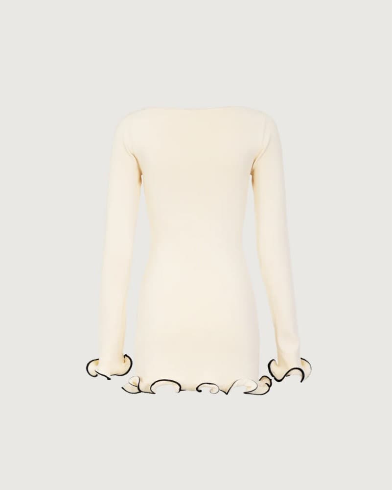 SAME Los Angeles Ruffle Hem Mini Dress - Image 1