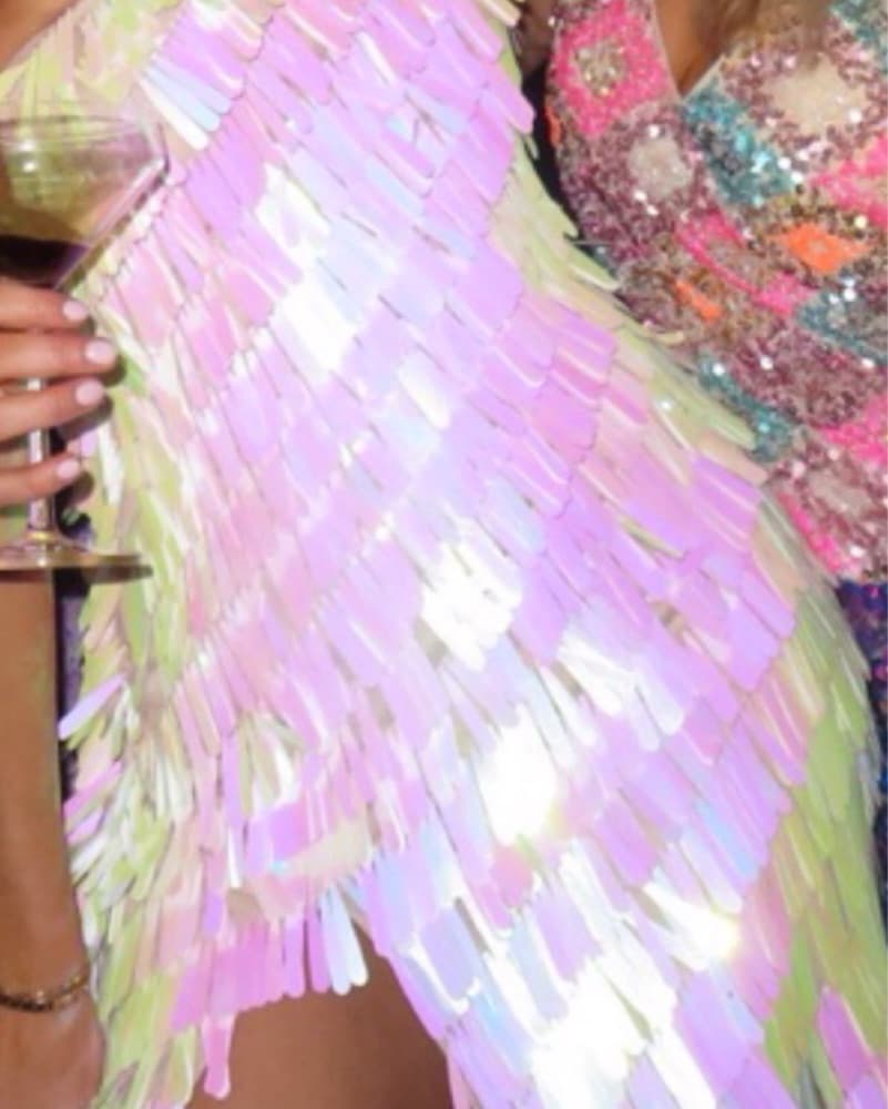 Nasty Gal Iridescent Paillette Dress - Image 2
