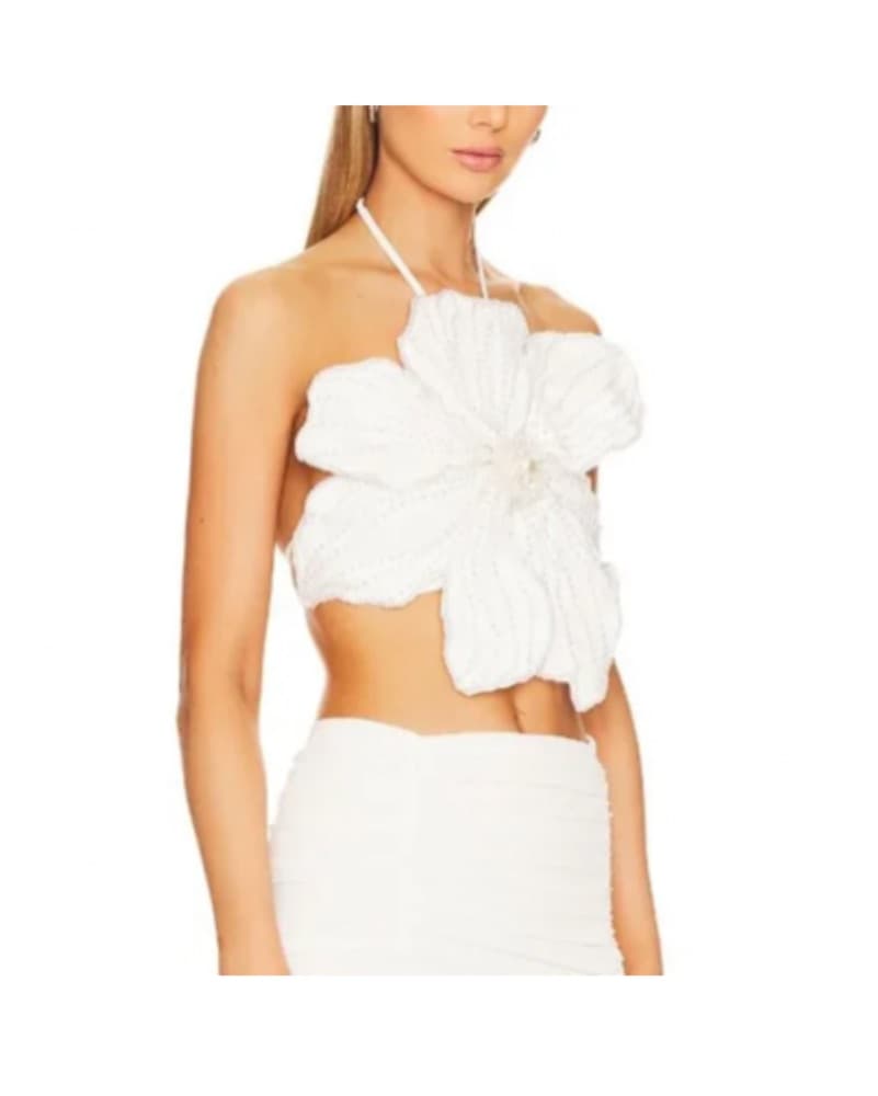 Patbo Hand Beaded Flower Halter - Image 2
