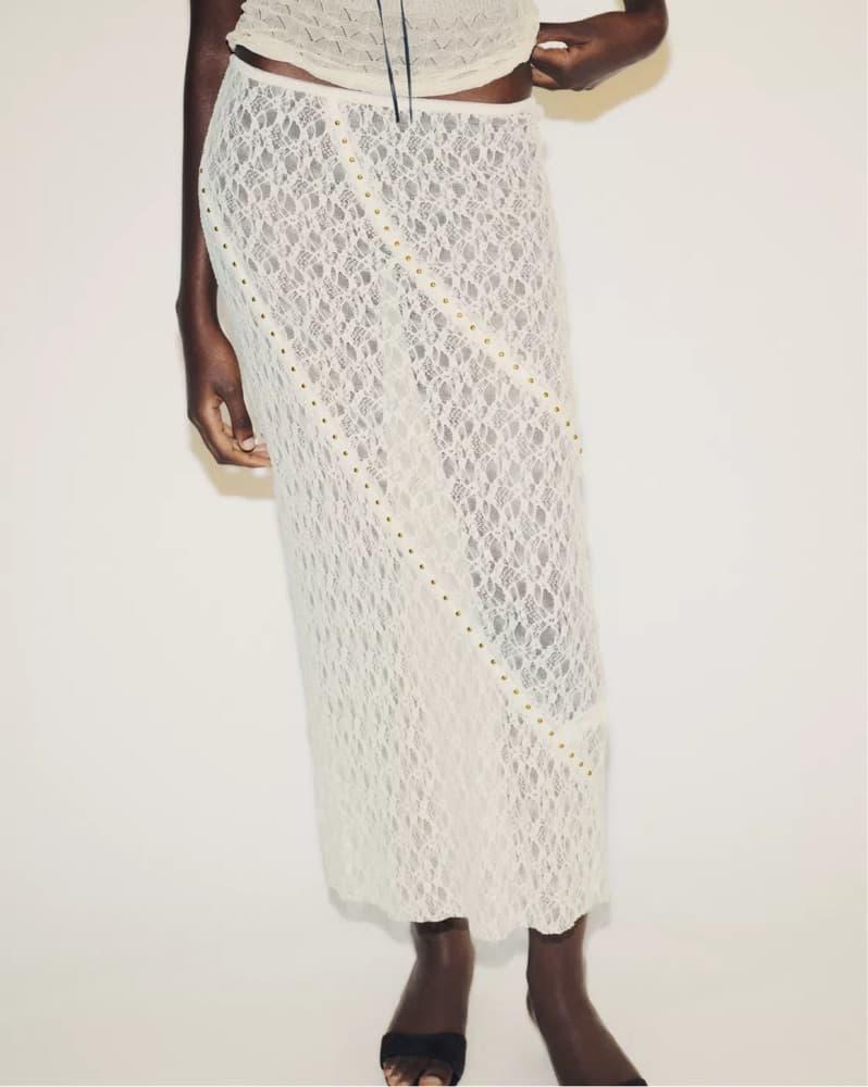 Sheer Midi Skirt - Image 1
