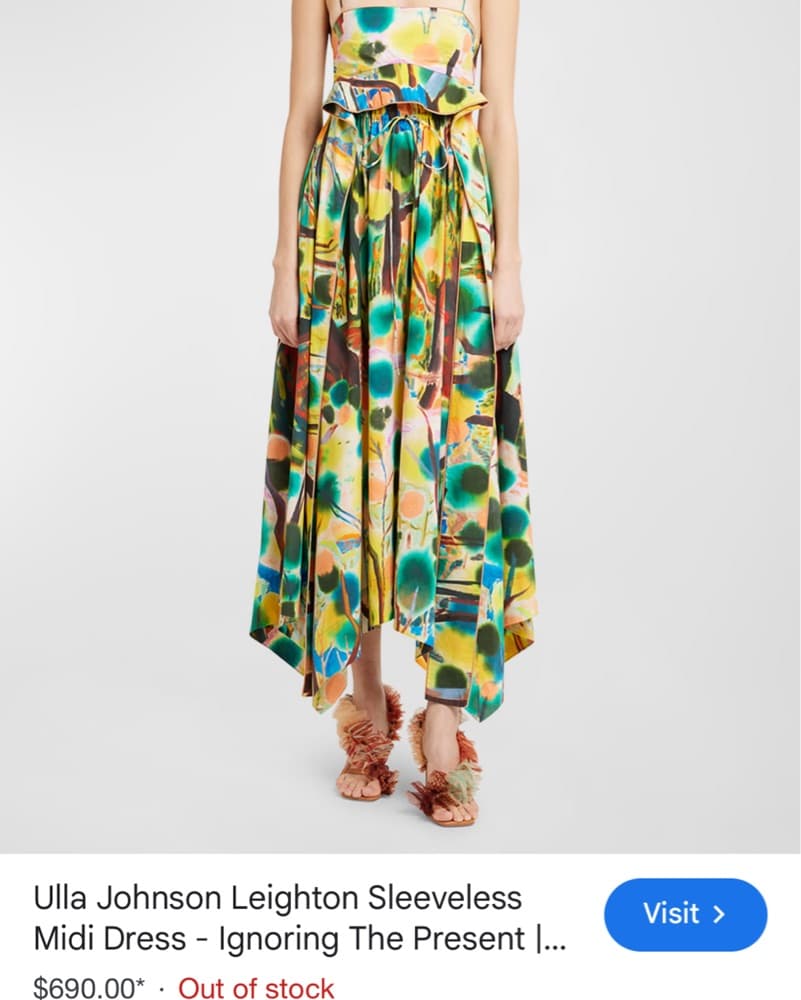 Vibrant Floral Midi Dress with Asymmetric Ruffles - Image 1