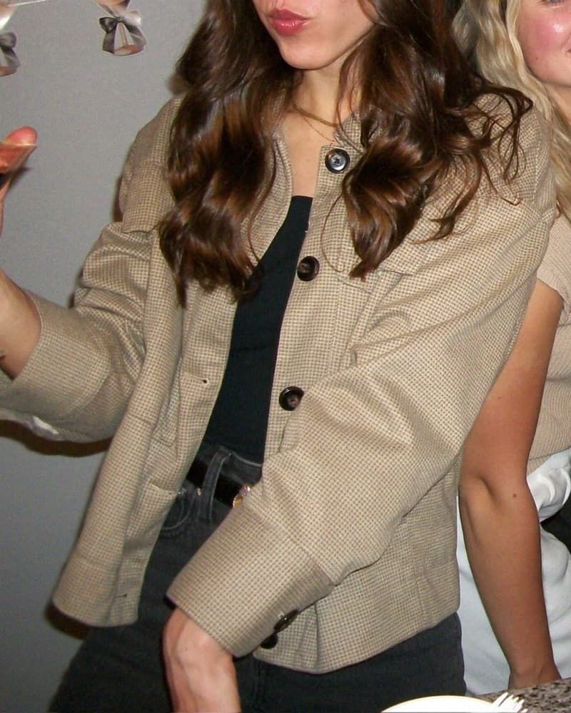 Anthropologie Maeve Knit Trucker Jacket - Image 6