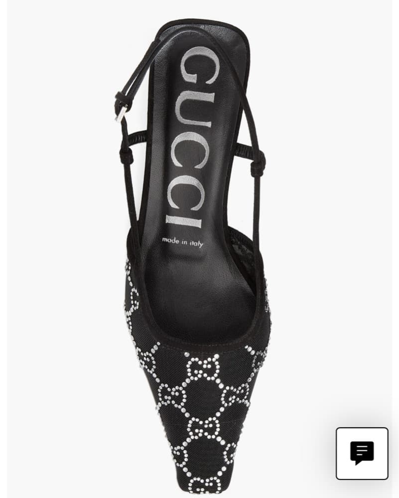 Gucci Tom GG Crystal Slingback - Image 4