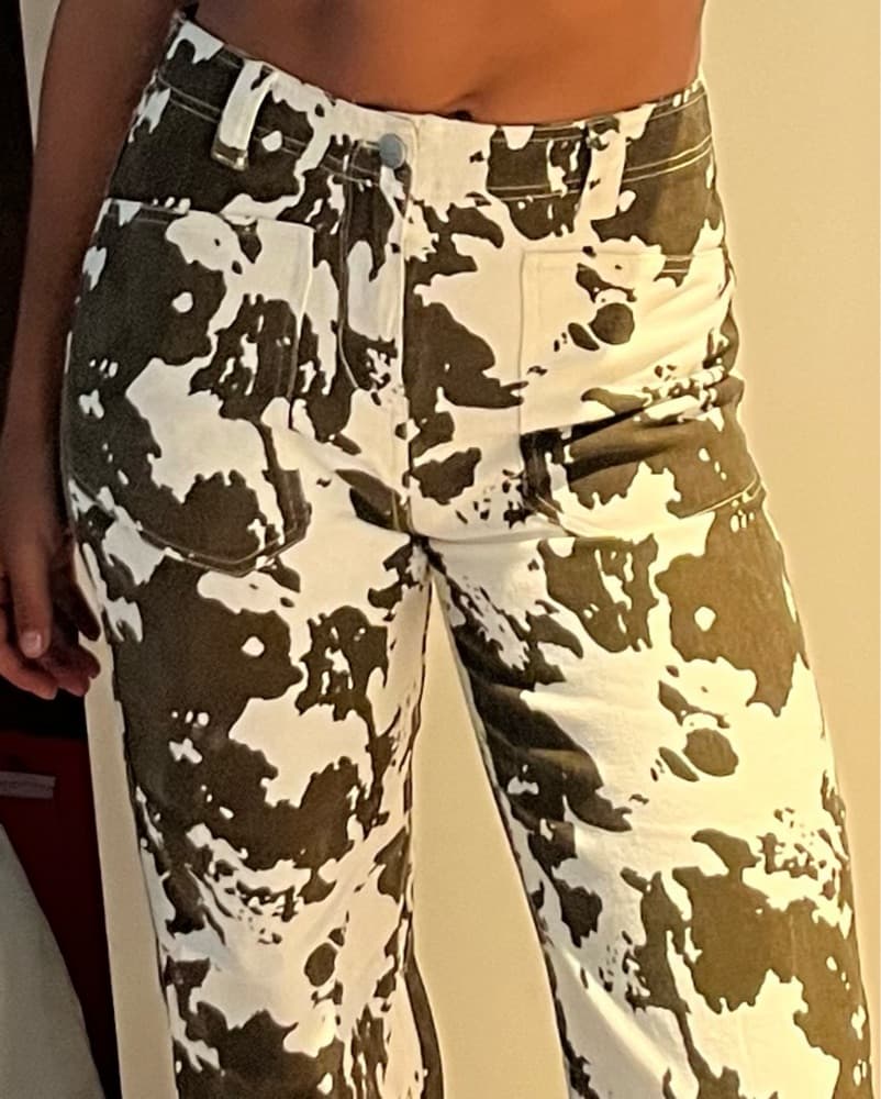 Thrifted Cowprint Pants - Image 2