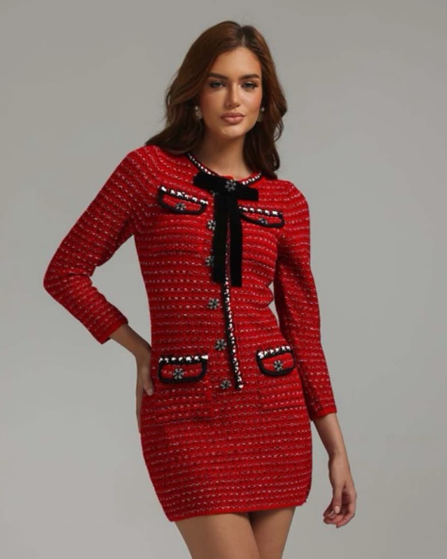 Self Portrait Knit Dress  - Image 4