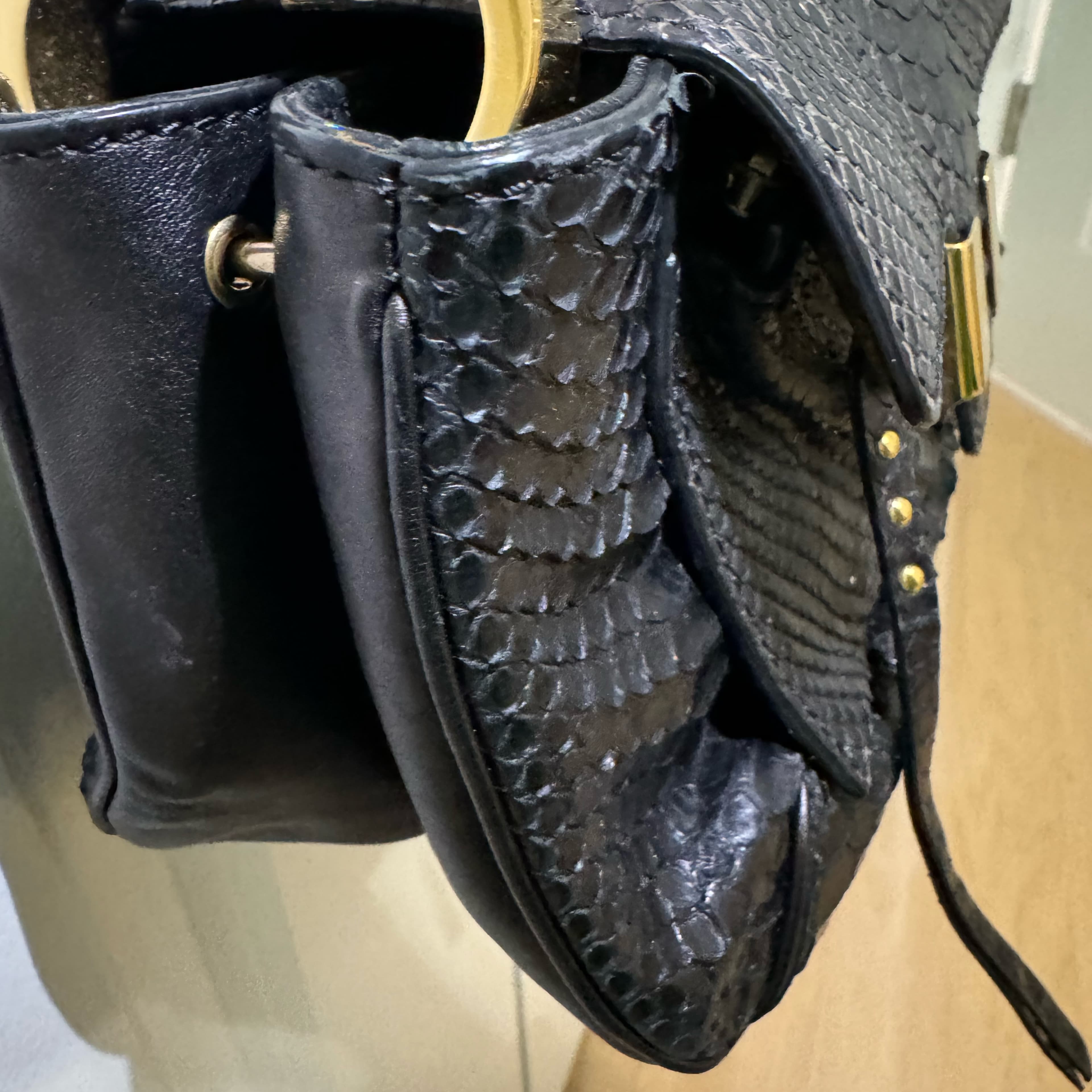 Chloe Python Back  Bag - Image 6