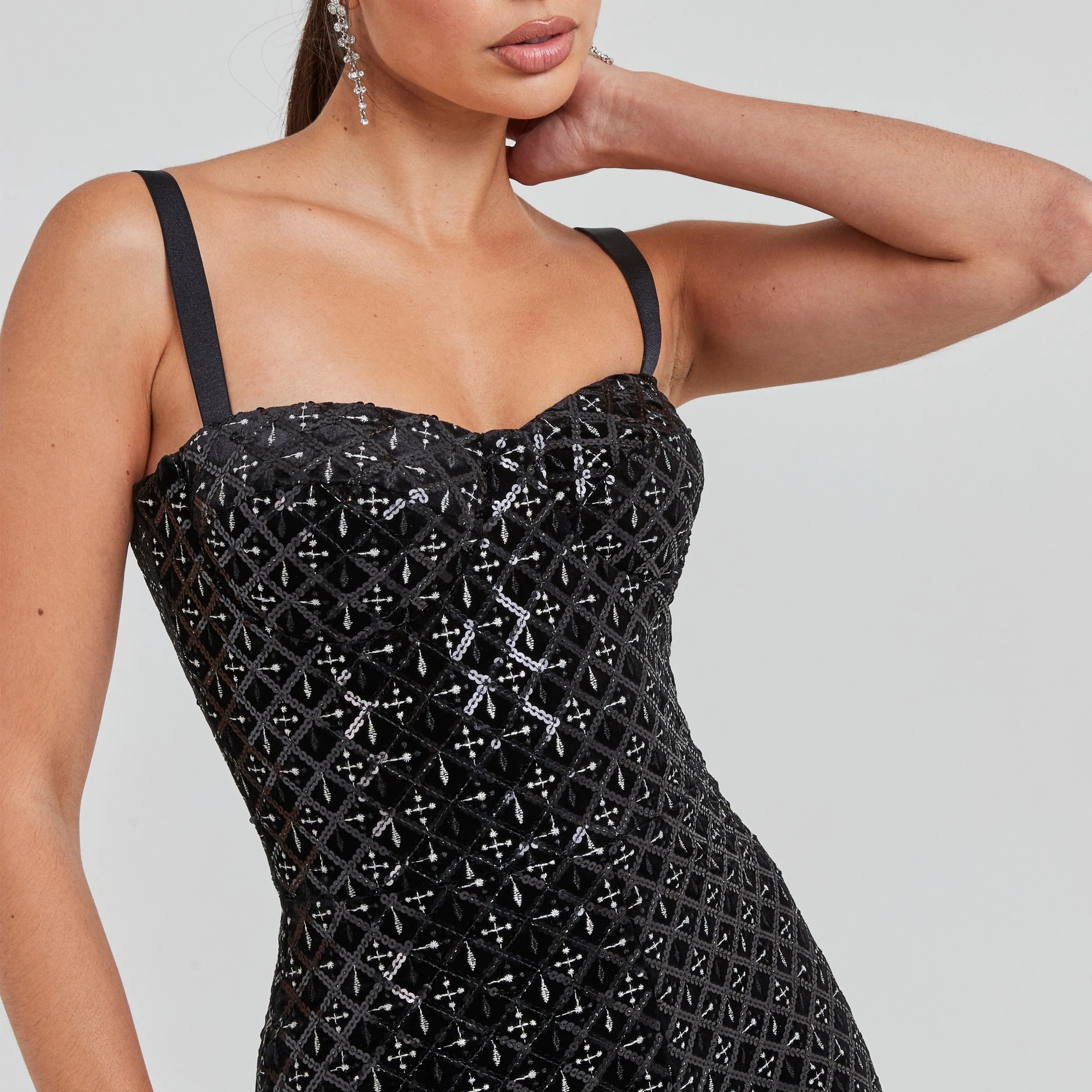 Nadin Merabi Hailey Black Jumpsuit - Image 1