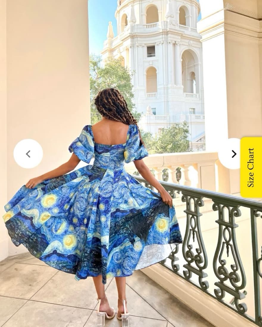 Selkie Starry Night Day Dress - Image 2