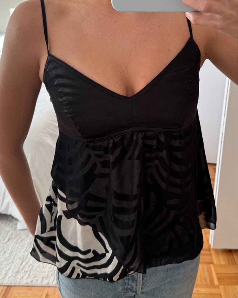Vintage Zebra-Print Cami - Image 1