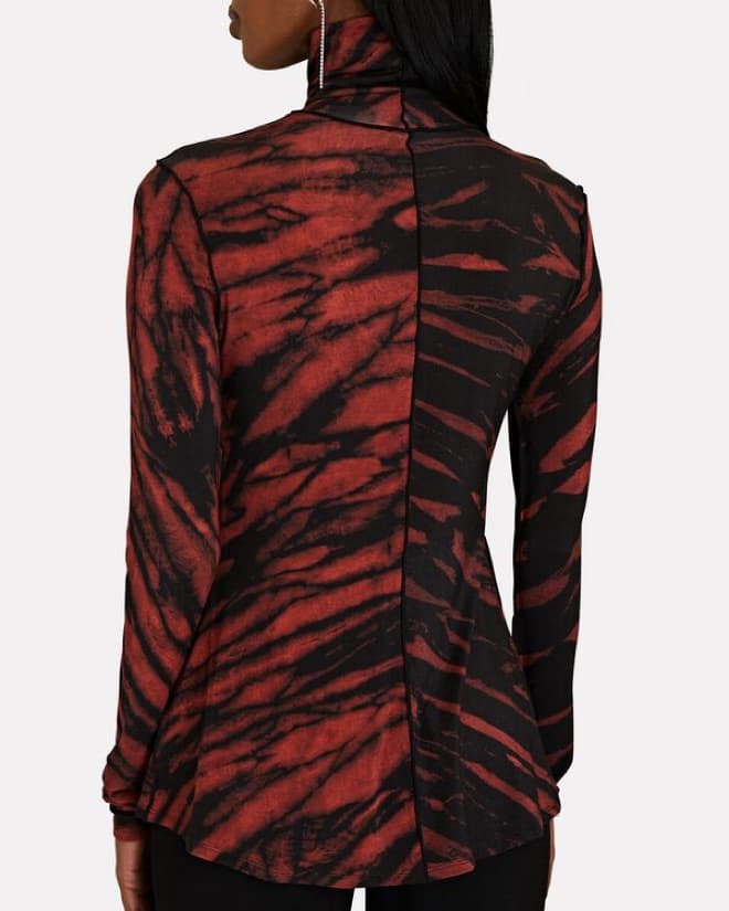 Proenza Spiral Tie Dye Turtleneck Top - Image 3