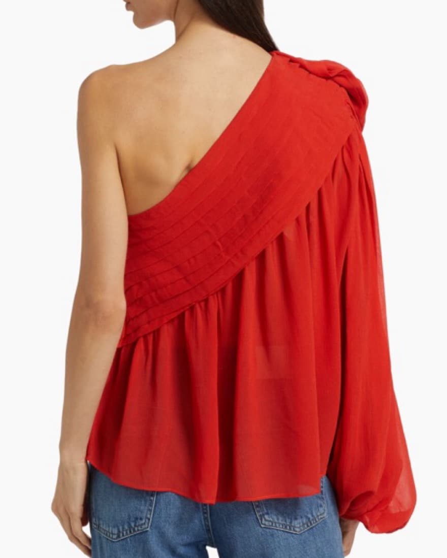 Farm Rio rose one shoulder blouse  - Image 3