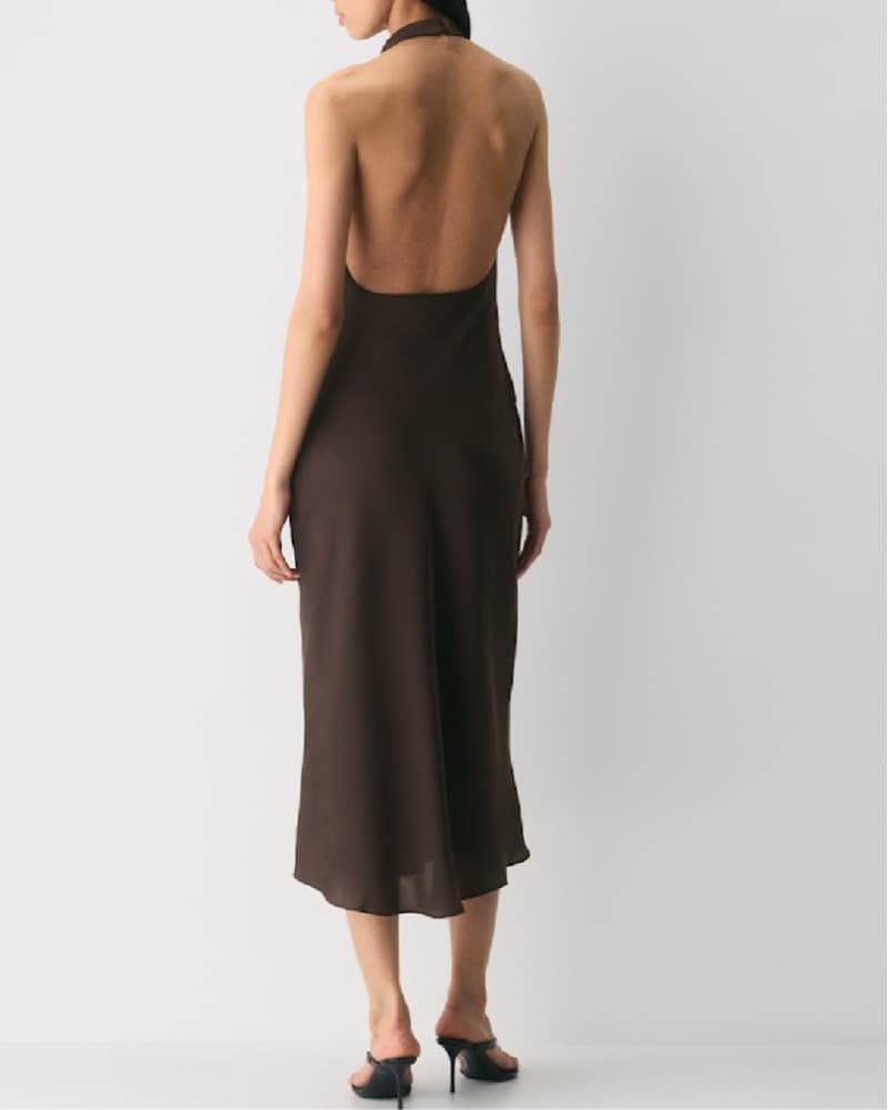 Aritzia Elegant Halter Midi Dress - Image 2