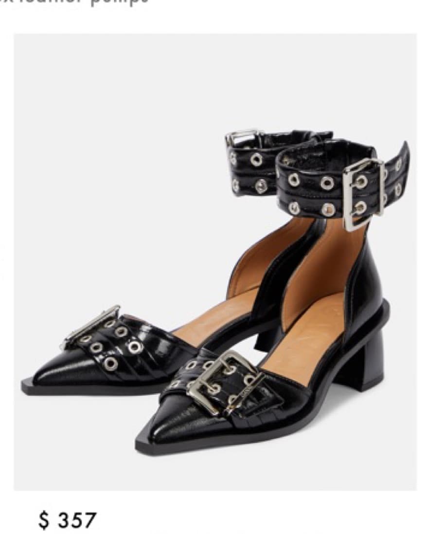 Ganni Faux Leather Pumps  - Image 1