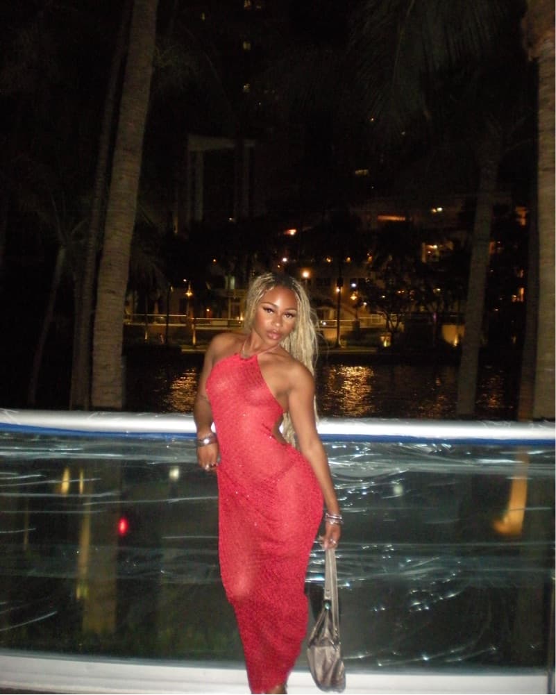 Red Backless Maxi Dress - Image 1