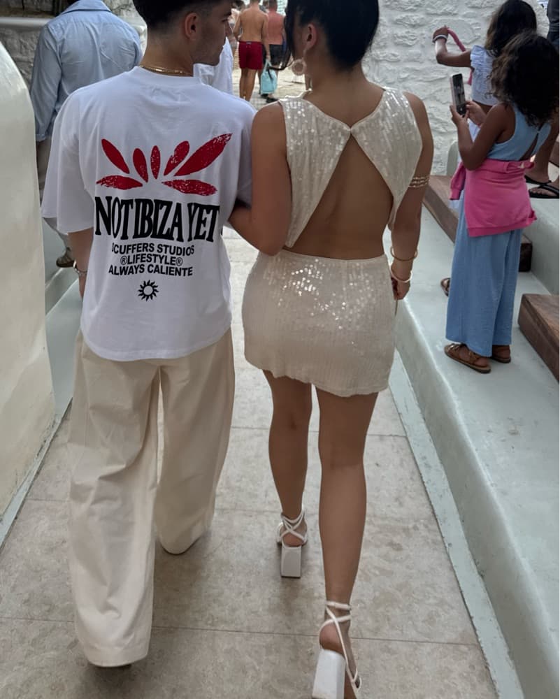 Off-White Sequin Two-Piece Set - Image 3