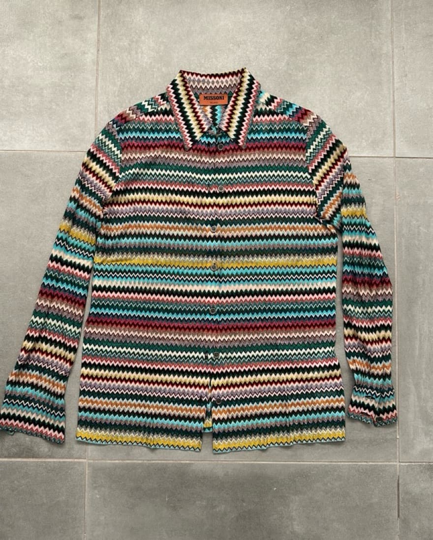 Missoni Chevron Button Top / Blouse - Image 3