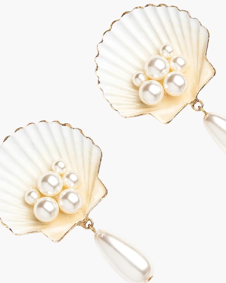 Jennifer Behr Seashell Earrings - Image 3
