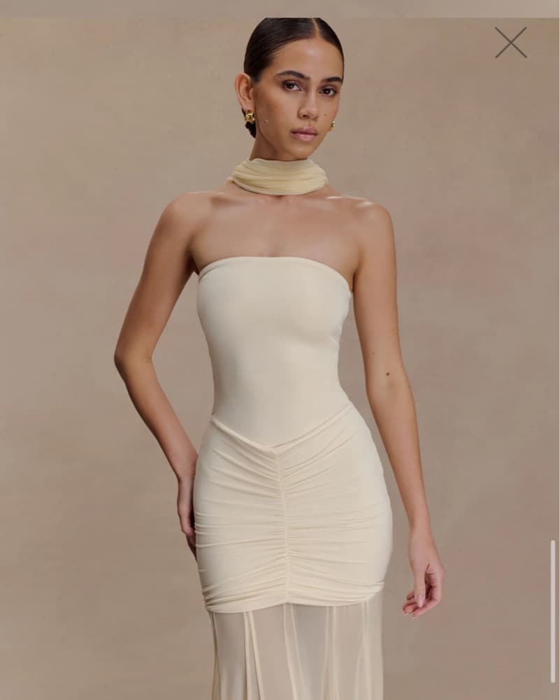 Meshki Ivory Caspian Dress - Image 1