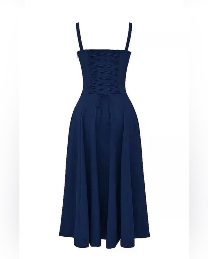 HOUSE OF CB Carmen French Navy Blue S - Image 3