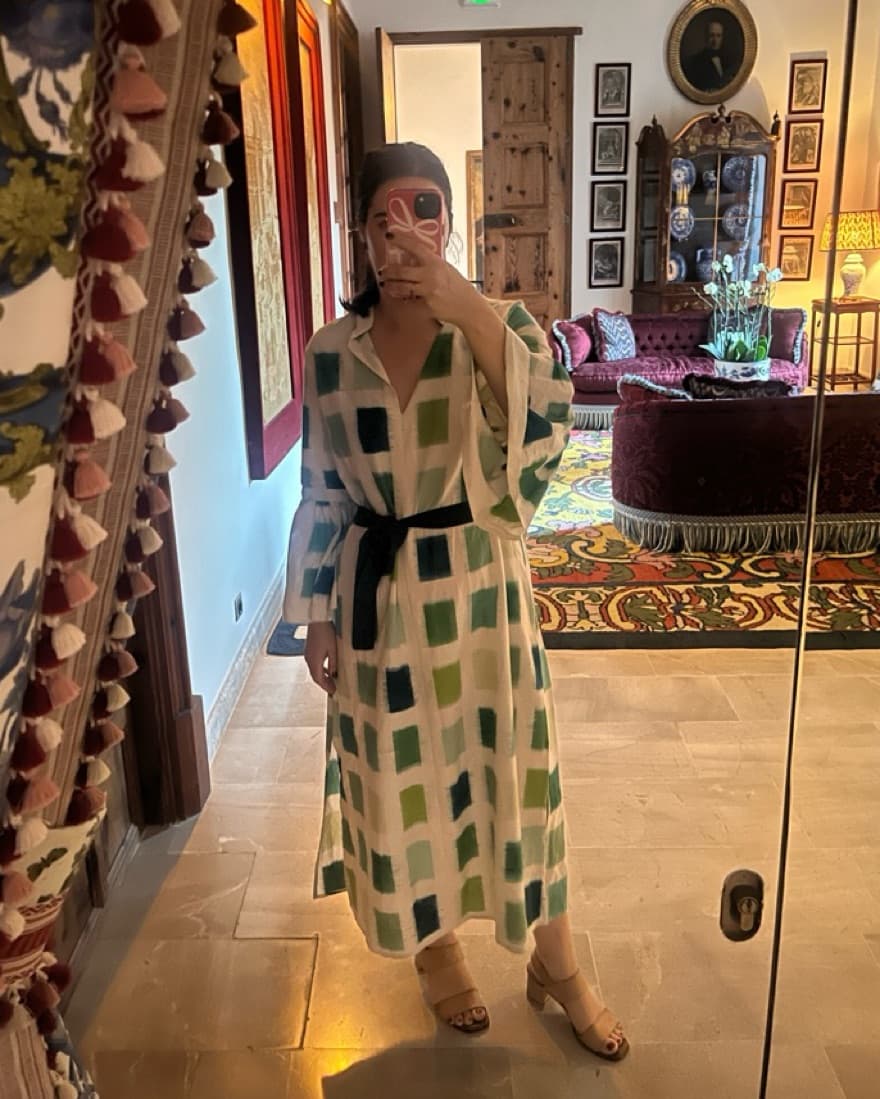De Castro Green Caftan/ Dress - Image 1