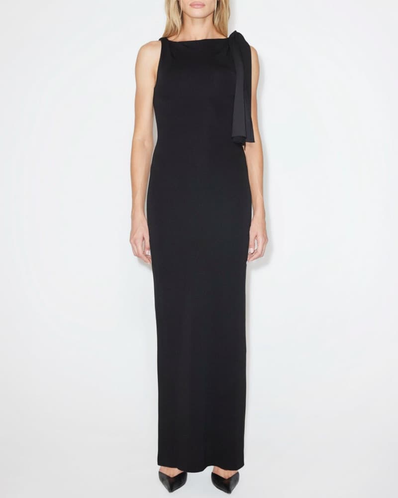 KHY Sueded Stretch Knotted Maxi Dress - Image 2