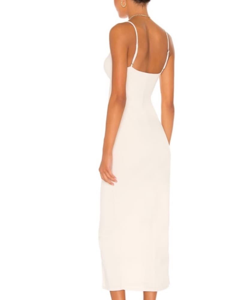 Yasmeen Midi Dress In Beige - Image 3