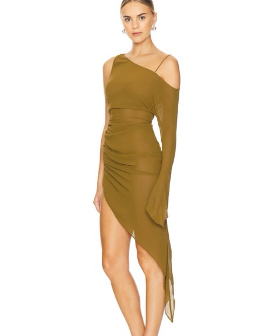 Revolve Sheer Midi Dress - Image 3