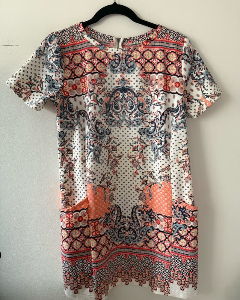 Paisley Print Mini Dress - Image 2