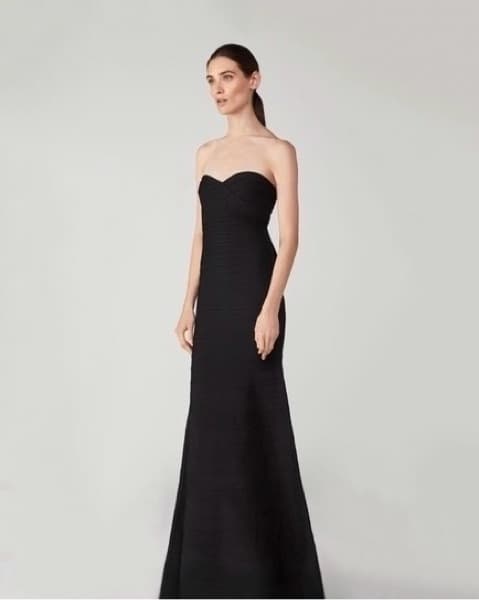 $1,750 Herve Leger Black Gown - Image 2