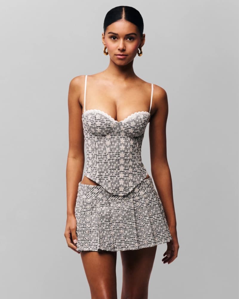 Guizio Genevieve Gingham Bustier - Image 3
