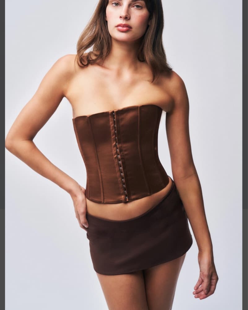 Brown Micro Mini Skirt  - Image 1