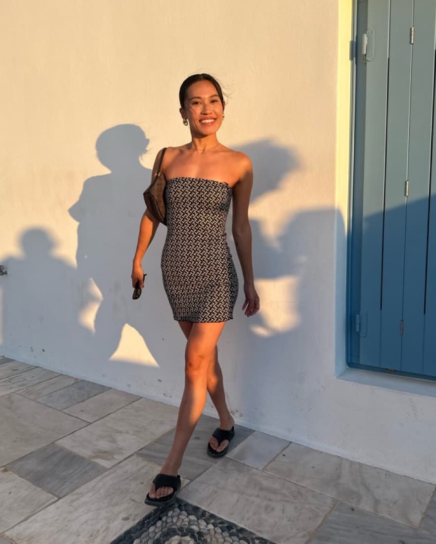 Strapless Knit Dress - Image 2