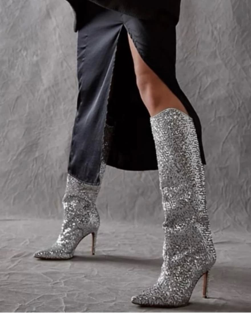 Free People x Vicenza Sequined Boots - Image 2